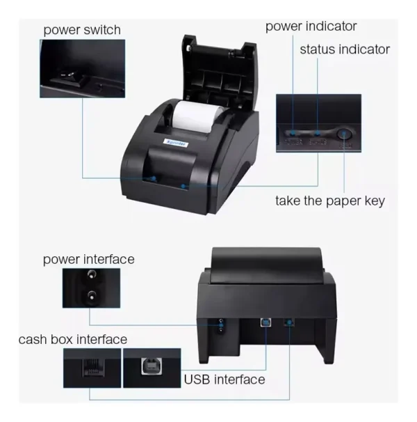Impresora Térmica Pos USB 58mm Xprinter