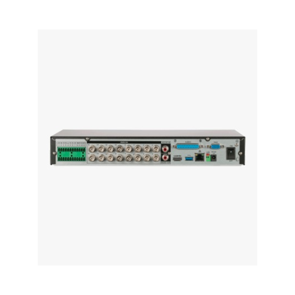 DAHUA XVR5116HE-I3 - DVR de 16 canales 5 MP Lite con WizSense y IA, compresión H.265+