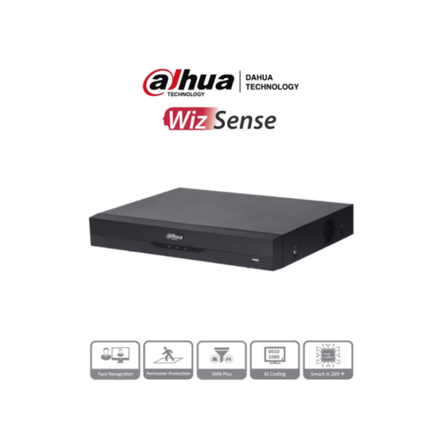 DAHUA XVR5116HE-I3 - DVR de 16 canales 5 MP Lite con WizSense y IA, compresión H.265+