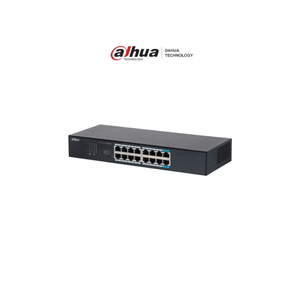 DH-S3016-16GT DAHUA DH-S3016-16GT- Switch Gigabit de 16 Puertos No Administrable de capa 2, con velocidad 10/100/1000 Mbps.