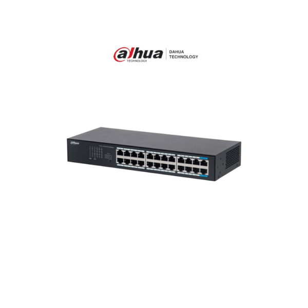 DH-S3024-24GT (1) DAHUA DH-S3024-24GT - Switch Gigabit de 24 puertos no administrable, Capa 2, Carcasa metálica.