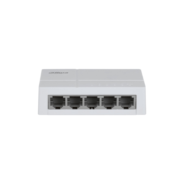 DH-SF1005L (1) Switch DH-SF1005L para Escritorio 5 Puertos Fast Ethernet con velocidad de transmisión de 10/100 Mbps en un diseño compacto