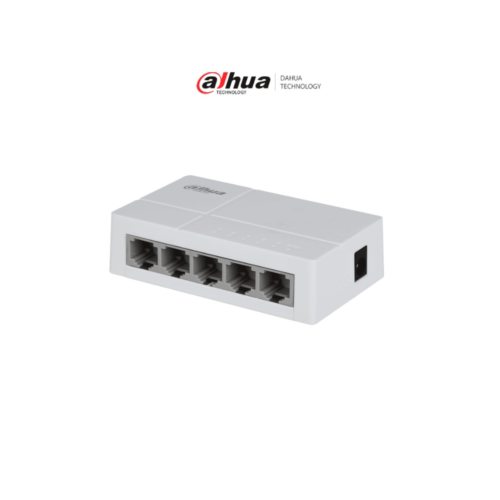 Switch DH-SF1005L para Escritorio 5 Puertos Fast Ethernet con velocidad de transmisión de 10/100 Mbps en un diseño compacto