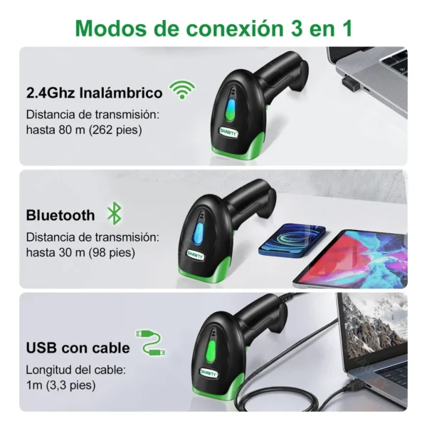 Lector De Códigos De Barras Inalámbrico Shawty
