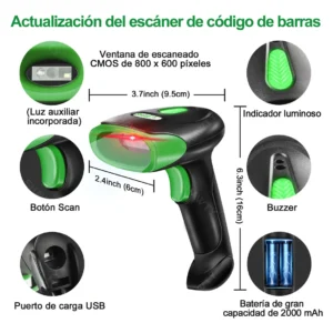 Lector De Códigos De Barras Inalámbrico Shawty