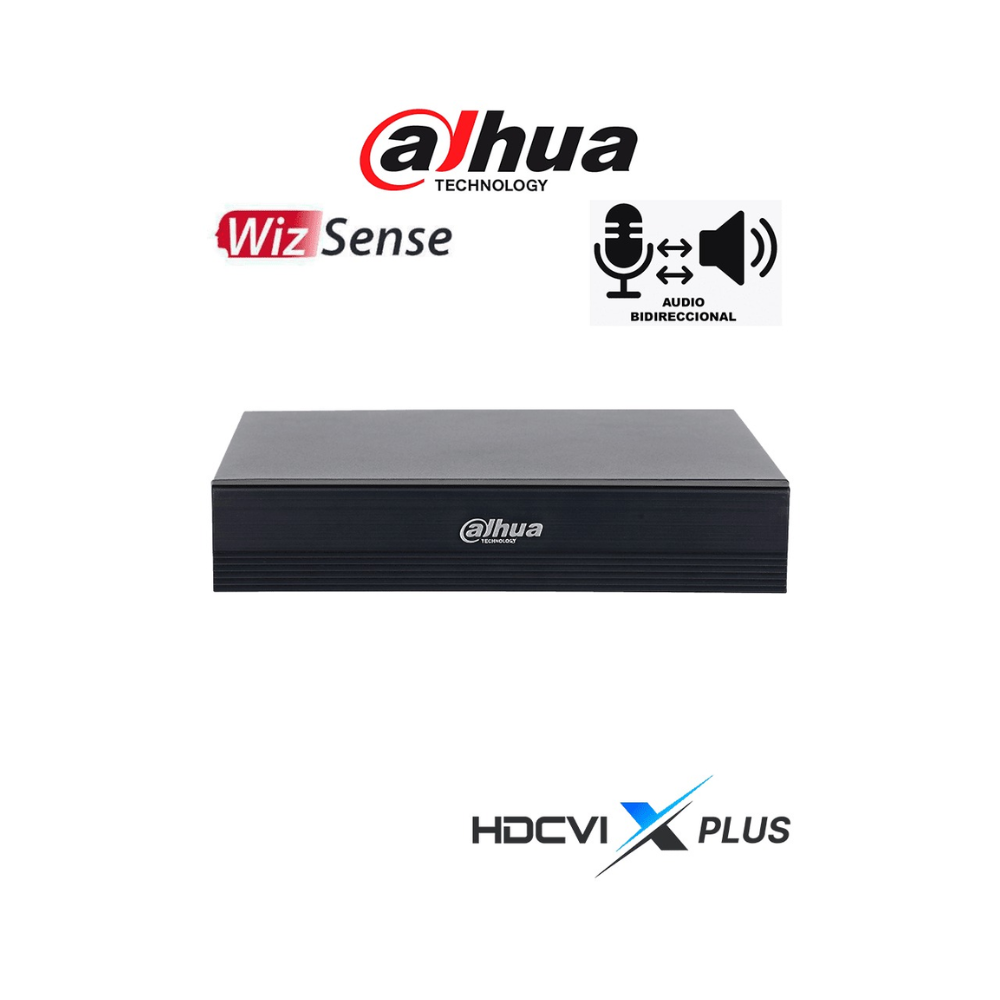 Dahua DH-XVR1B04H-IT (1) DAHUA DH-XVR1B04H-I/T - DVR de 4 canales 5MP Lite WizSense y H.265+