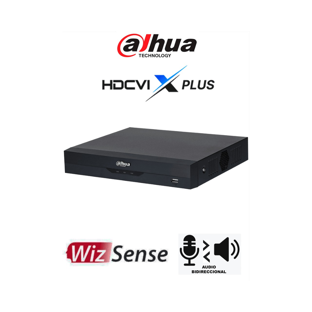 Dahua DH-XVR5104HS-I3T DAHUA DH-XVR5104HS-I3/T -DVR de 5MP Lite con WizSense/HDCVI X PLUS