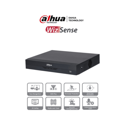 DAHUA XVR5108HS-I3 - DVR de 8 canales 5MP Lite, WizSense con IA, H.265+