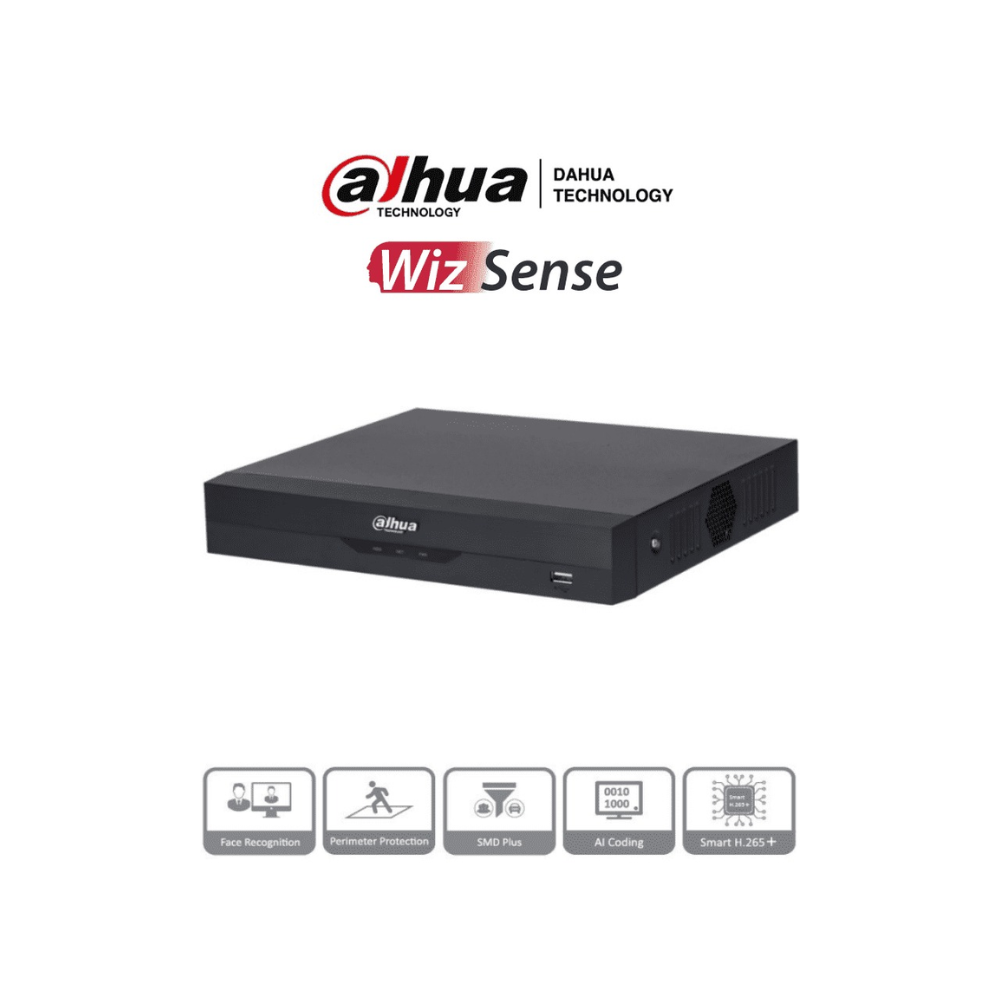 Dahua DH-XVR5116HS-I3 DAHUA XVR5116HS-I3 - DVR 16 Canales 5 Megapixeles Lite WizSense/ H.265+