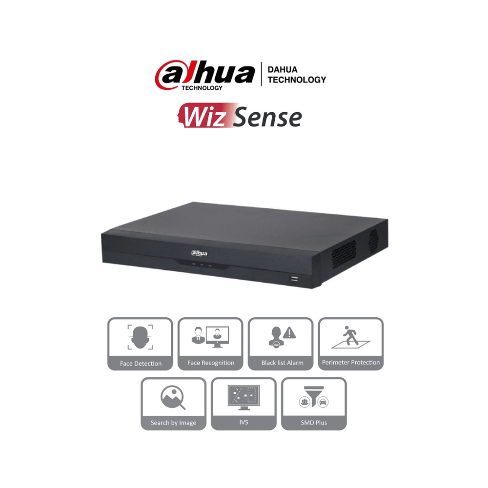 Dahua DHI-NVR2216-16P-I2 DAHUA NVR2216-16P-I2 - NVR de 8 Megapixeles /16 Canales IP/ WizSense/ 4k Con IA