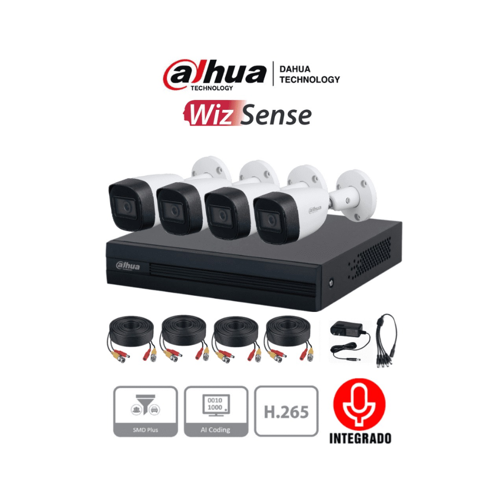 DAHUA Kit de 4 canales