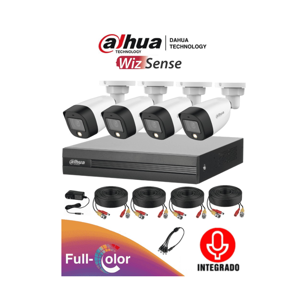DAHUA Kit de 4 canales Full Color
