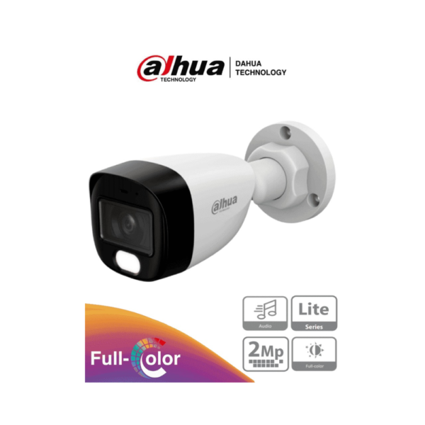 DAHUA HAC-HFW1209CN-A-LED-S3 - Cámara Bullet Full Color 1080p