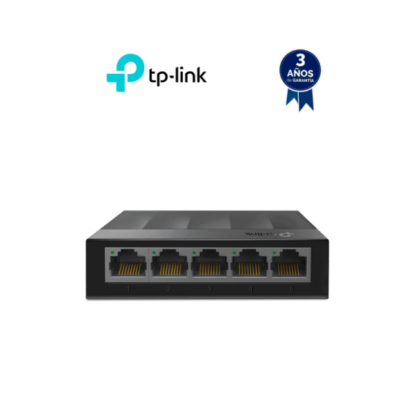TP-LINK LS1005G - Switch para escritorio 5 puertos 10/100/1000Mbps.