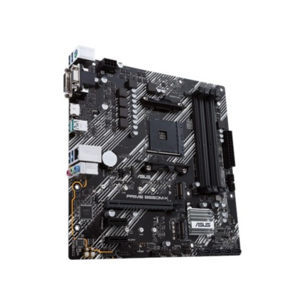 Tarjeta Madre ASUS PRIME B550M-K, micro ATX, AMD,Ryzen AM4,PCIe 4, HDMI / D-Sub / DVI, SATA 6 Gbps
